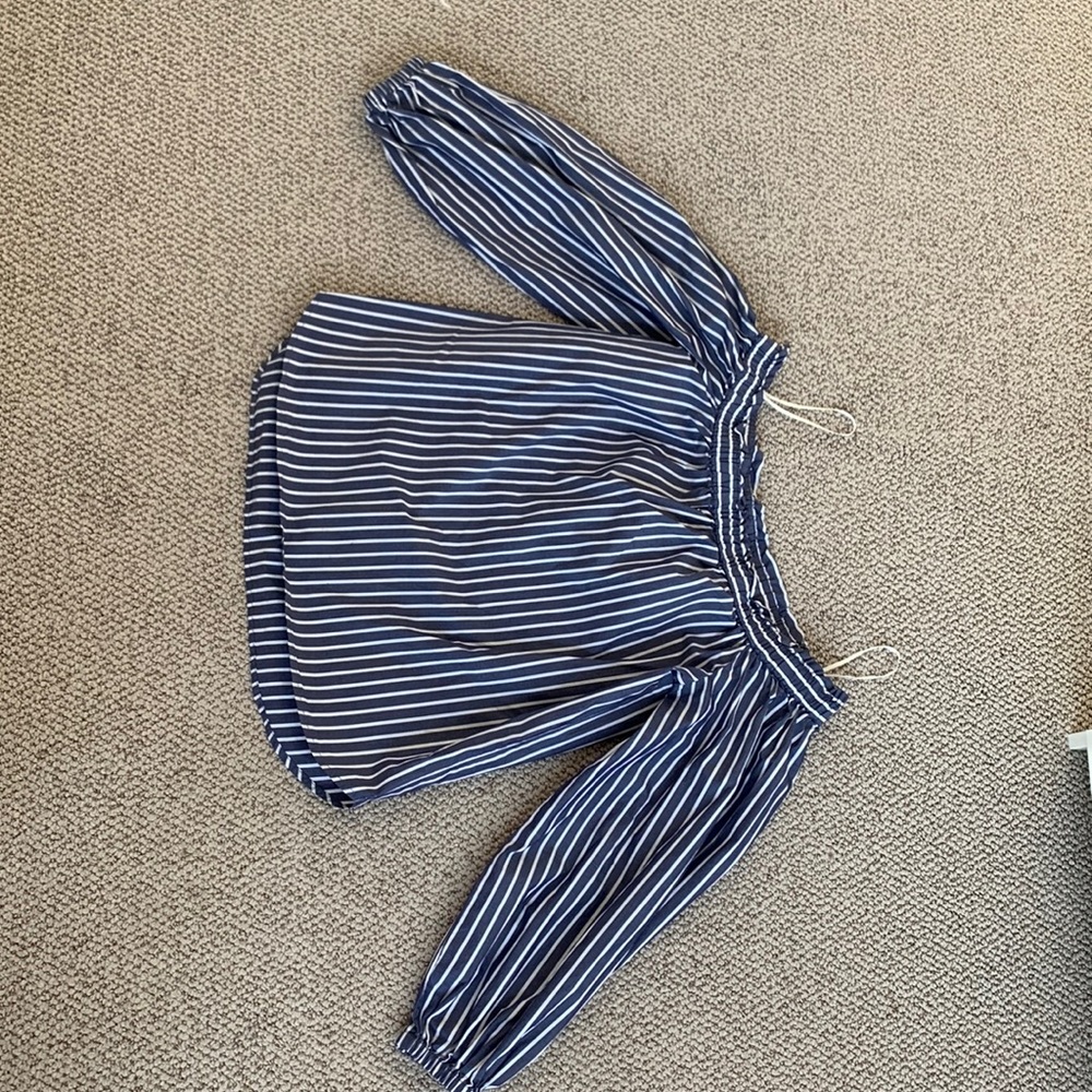 🎄 J. Crew off the shoulder, 100% cotton blouse